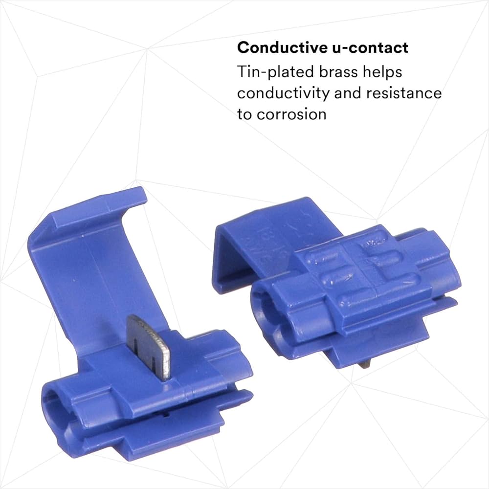 3M Electrical IDC 560B-POUCH, Blue, 18–16 AWG(solid/stranded